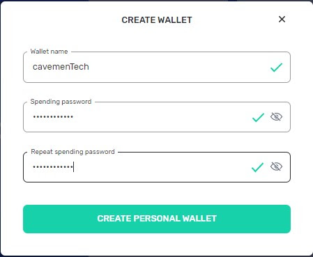 create a new ergo wallet