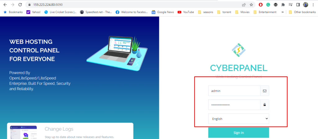 cyber panel dashboard