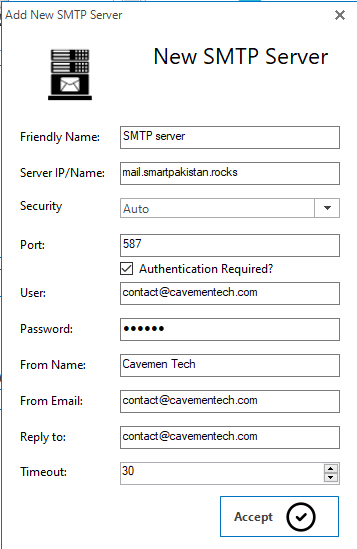 SMTP server free