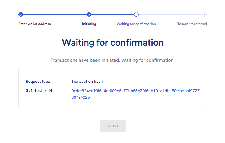 Rinkeby transaction format