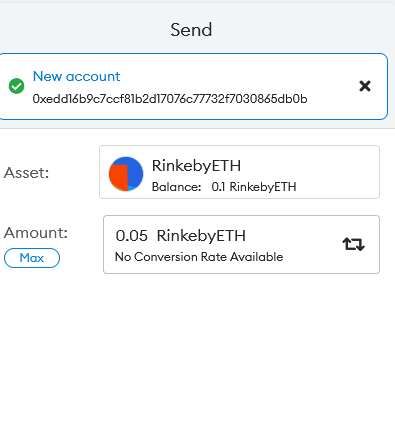 make a testnet transaction