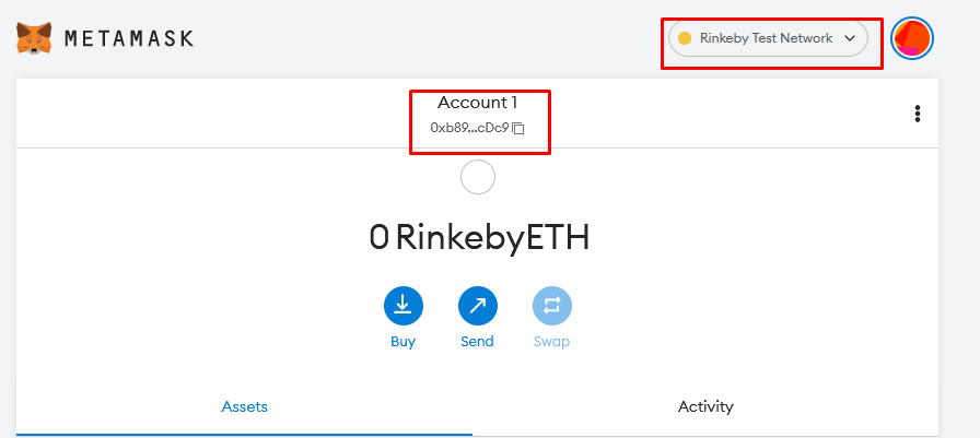 connect to Rinkeby testnet