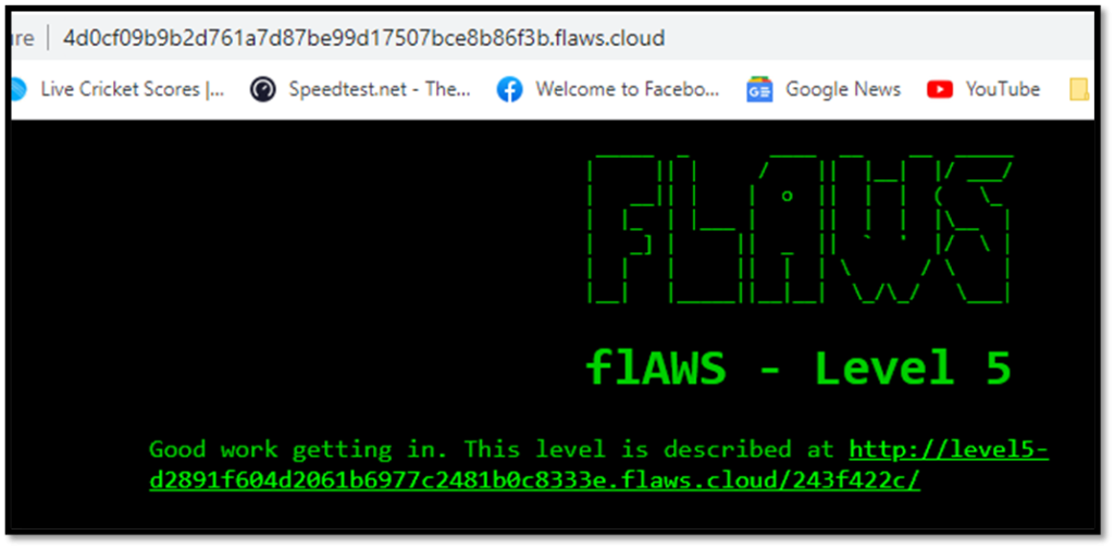 level 4 solved flaws.cloud