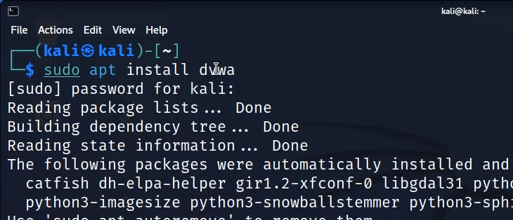 Install DVWA in kali linux easily