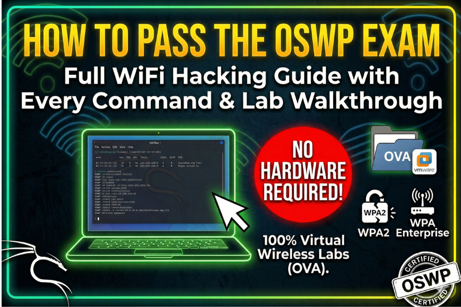 How to Pass the OSWP Exam: Full WiFi Hacking Guide with Every Command & Lab Walkthrough